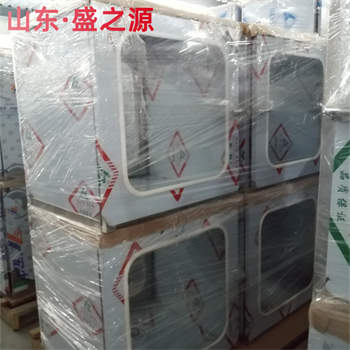 河南帶斜坡單開(kāi)門(mén)201不銹鋼電子互鎖傳遞窗